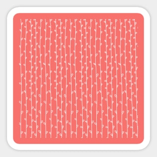 Coral leaf pattern Sticker